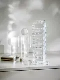 Philippi Настольная игра Wobble Tower Yap — падающая башня из прозрачного акрила, 8х28х8 см, прозрачная — фото 3