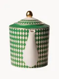 Чайник POLSPOTTEN Chess ручной работы из фарфора, 1,1 л, зелёный — фото 4
