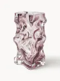 Polspotten Ваза Ice из выдувного стекла высотой 25 см, Ш 18 × В 25 см, Светлый розовый — фото 4