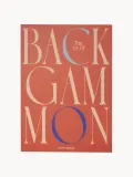 Printworks Настольная игра нарды Backgammon Classic в футляре-книге для двух игроков, 22х21х5 см, коралловая с синим — фото 3