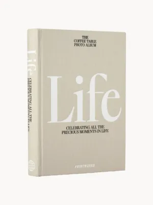 Printworks Фотоальбом Life на 80 страниц для 160 горизонтальных фотографий, 28х20 см, светло-бежевый