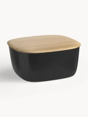 Хлебница RIG-TIG by stelton Box It с бамбуковой крышкой, чёрная