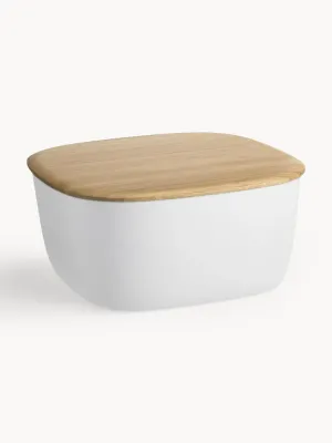 Хлебница RIG-TIG by stelton Box It с бамбуковой крышкой, белая