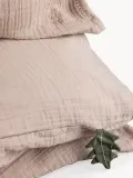 Sebra Комплект постельного белья детский Seabreeze из муслина, пододеяльник 100×140 см и наволочка 40×60 см, персиковый — фото 2