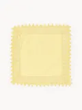 Westwing Collection Салфетка сервировочная Flavia из хлопка с кружевом, 45х45 см, жёлтая — фото 2