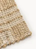 Westwing Collection Коврик придверный Almir из джута и хлопка, 45х75 см, светло-коричневый с кремово-белым — фото 4
