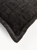 Westwing Collection Наволочка декоративная Shannon из букле, Ш 30 × Д 70 см, Чёрный — фото 2