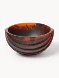 Westwing Collection Миска декоративная Jabu из полимерной смолы, коричневая — фото 1