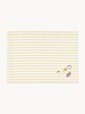 Westwing Collection Комплект подкладок с вышивкой Melony, 2 шт, Ш 40 × Д 50 см, Красный