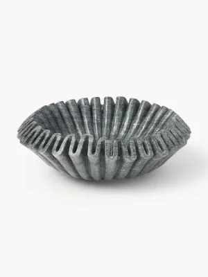 Westwing Collection Миска декоративная из мрамора Santorini, диаметр 31 см, Ø 31 × В 11 см, Серый