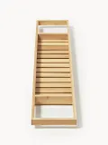 Westwing Collection Полка на ванну Kit, Ш 76 × В 4 см, Светлое дерево — фото 3