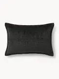 Westwing Collection Наволочка декоративная Shannon, Ш 40 × Д 60 см, Чёрный — фото 1
