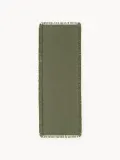 Westwing Collection Ковер-дорожка Marcus ручного ткачества с бахромой для террасы и дома, 80 х 200 см, оливково-зелёный — фото 8