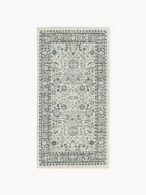 Westwing Collection Ковер Tiara ручного плетения для улицы, винтажный стиль, бежевые оттенки с серо-голубым, 80х150–200х300 см