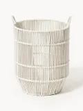 Westwing Collection Комплект плетеных корзин для белья Gabe, 2 штуки, Бежевый — фото 5
