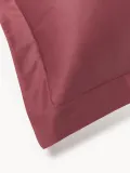 Westwing Collection Наволочка Premium из хлопкового сатина бордовая — фото 4
