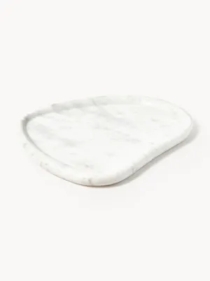 Westwing Collection Поднос декоративный Meringue из мрамора, 32 см, Ш 30 × Г 32 см, Белый мрамор
