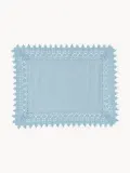 Westwing Collection Комплект подкладок с кружевом Flavia, 2 шт, Ш 45 × Д 50 см, Светлый синий — фото 1