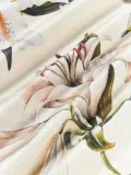 Westwing Collection Пододеяльник Flori из хлопкового сатина, Ш 135 × Д 200 см, Светлый бежевый — фото 6