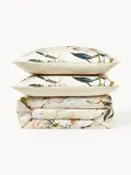 Westwing Collection Пододеяльник Flori из хлопкового сатина, Ш 135 × Д 200 см, Светлый бежевый — фото 7