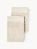 Westwing Collection Полотенце-рукавица банное Premium, 2 шт, Светлый бежевый — фото 2