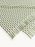 Westwing Collection Полотенце махровое Juniper с бахромой, гостевое полотенце XS, Ш 30 × Д 30 см, 2 шт., Приглушённый белый — фото 3
