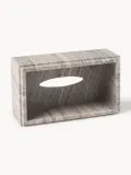 Westwing Collection Коробка для бумажных салфеток Simba из мрамора, Ш 26 × Г 15 см, Бежевый мрамор — фото 5