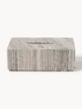Westwing Collection Коробка для бумажных салфеток Simba из мрамора, Ш 26 × Г 15 см, Бежевый мрамор — фото 6