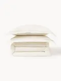 Westwing Collection Пододеяльник Linna льняной с кантом молочно-белый — фото 3