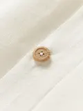 Westwing Collection Пододеяльник Linna льняной с кантом молочно-белый — фото 5