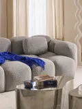 Westwing Collection Подушка декоративная Tayla из ткани букле, 36х55 см, серо-коричневая — фото 6