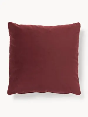 Westwing Collection Подушка декоративная Lena из бархата, 50х50 см, бордовая