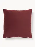Westwing Collection Подушка декоративная Lena из бархата, 50х50 см, бордовая — фото 1