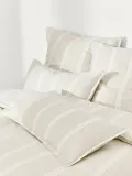 Westwing Collection Пододеяльник Belinda, Ш 135 × Д 200 см, Светлый бежевый — фото 1
