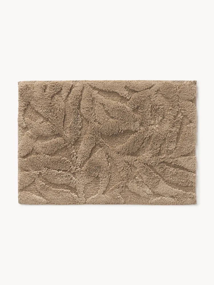 Westwing Collection Коврик для ванной Leaf, бежевый