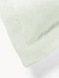 Westwing Collection Пододеяльник Linna льняной с кантом шалфейный зеленый — фото 6