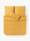 Westwing Collection Пододеяльник Debbie из перкали, Ш 135 × Д 200 см, Горчичный — фото 2