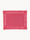 Westwing Collection Комплект подкладок с кружевом Flavia, 2 шт, Ш 45 × Д 50 см, Розовый — фото 1