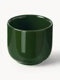 Westwing Collection Чашка с блюдцем Nessa, 4 предмета, Ø 7 × В 6 см, 90 мл, Тёмный зелёный — фото 3