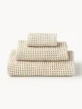 Westwing Collection Комплект вафельных полотенец Ines, Светлый бежевый — фото 7