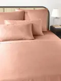 Westwing Collection Простыня Comfort из хлопкового сатина, пыльно-розовая — фото 7