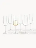 Westwing Collection Набор бокалов для шампанского Gwenda, 6 шт, 220 мл, Ø 6 × В 26 см, 210 мл, Прозрачный — фото 6