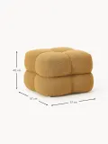 Westwing Collection Пуф Ellie кубический, Ш 57 × В 40 см, Горчичный — фото 2