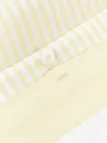 Westwing Collection Пододеяльник Lorena в полоску из хлопка ренфорсе, светло-желтый — фото 2