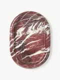 Westwing Collection Поднос декоративный Maba из мрамора, 30 x 21 см, Ш 30 × В 21 см, Бордовый — фото 3