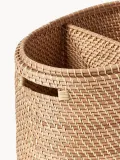 Westwing Collection Корзина для белья с крышкой Lurdes, Ш 55 × Г 35 см, Светлый коричневый — фото 7