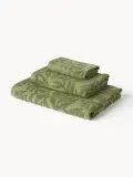 Westwing Collection Комплект махровых полотенец Leaf с рельефной фактурой — фото 6
