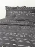 Westwing Collection Пододеяльник Kohana, Ш 135 × Д 200 см, Тёмный серый — фото 1