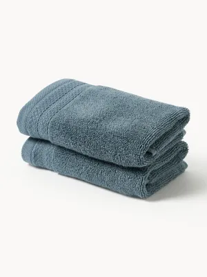 Westwing Collection Полотенце Premium, гостевое полотенце XS, Ш 30 × Д 50 см, 2 шт., Petrol