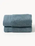 Westwing Collection Полотенце Premium, гостевое полотенце XS, Ш 30 × Д 50 см, 2 шт., Petrol — фото 2